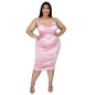 SATIN BEAUTY PLUS CURVY DRESS