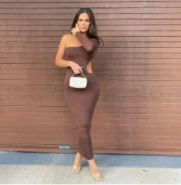 BOLD BEAUTY DIAGONAL DRESS