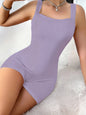 RIBBED ACTIVE WEAR ROMPER