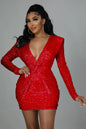 SEQUIN BEAUTY EVENING DRESS