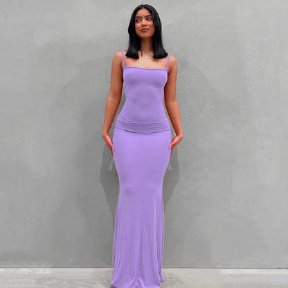 Casual Trumpet Maxi Dress
