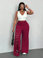 NEXT LEVEL DISTRESSED PLUS CURVY LEGGINGS