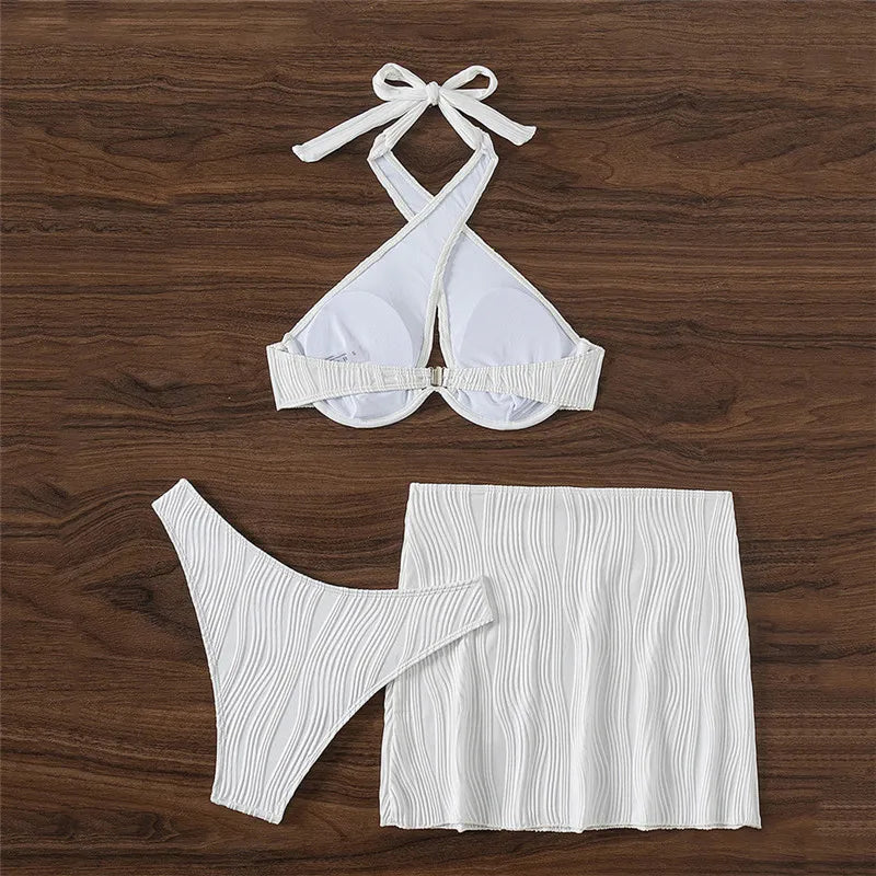 HAVANA TEXTURED 3 PIECE SWIM SET