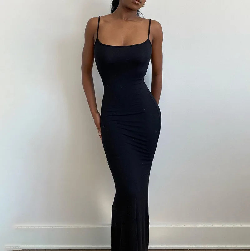 Casual Trumpet Maxi Dress