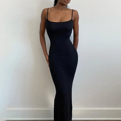 Casual Trumpet Maxi Dress