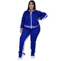 PLUS CURVY LONG SLEEVE ACTIVE WEAR SET