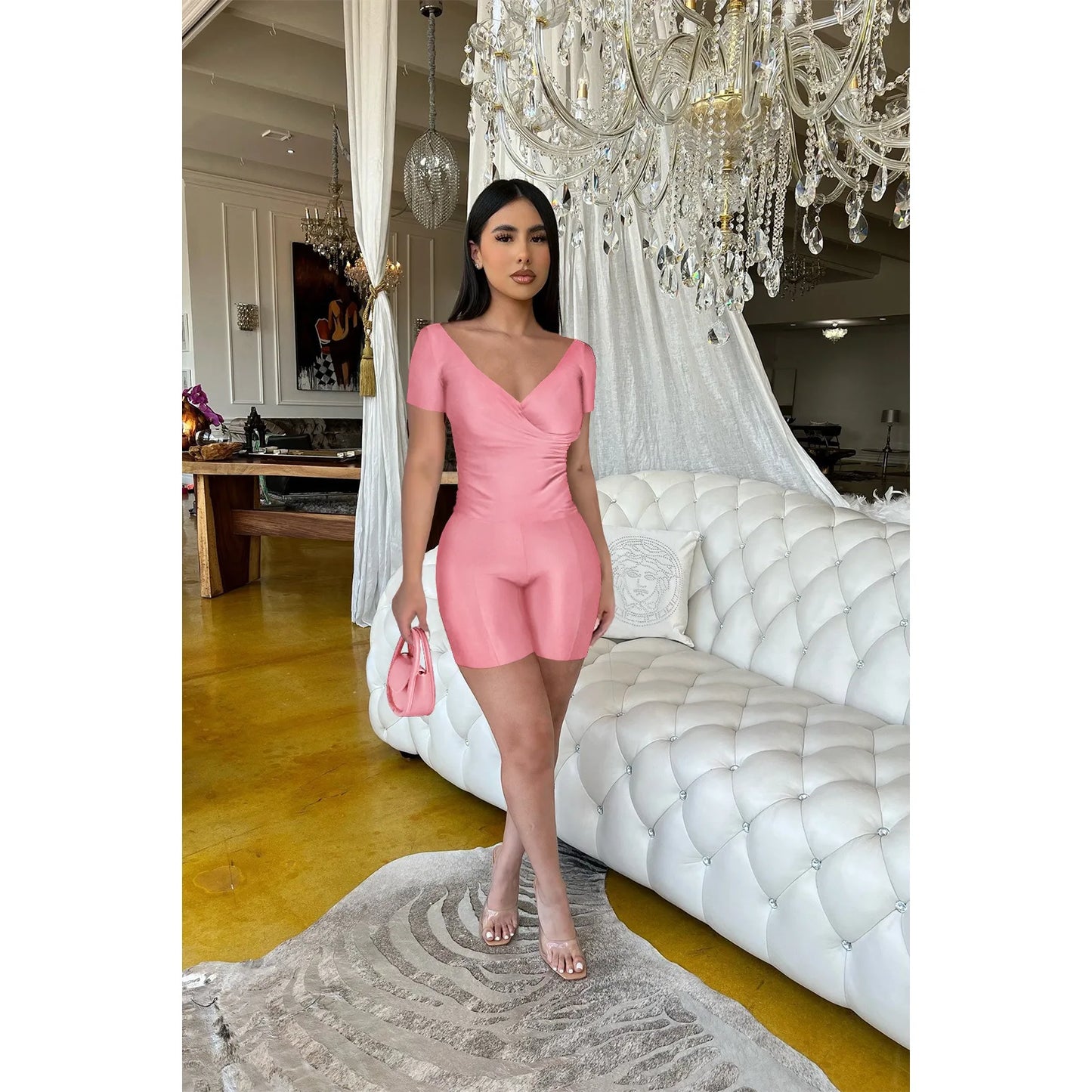 SHEER SATIN 2 PIECE SET