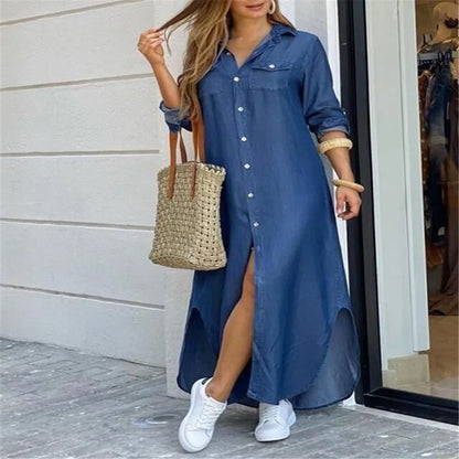 LOOSE BAYSIDE JEAN DRESS