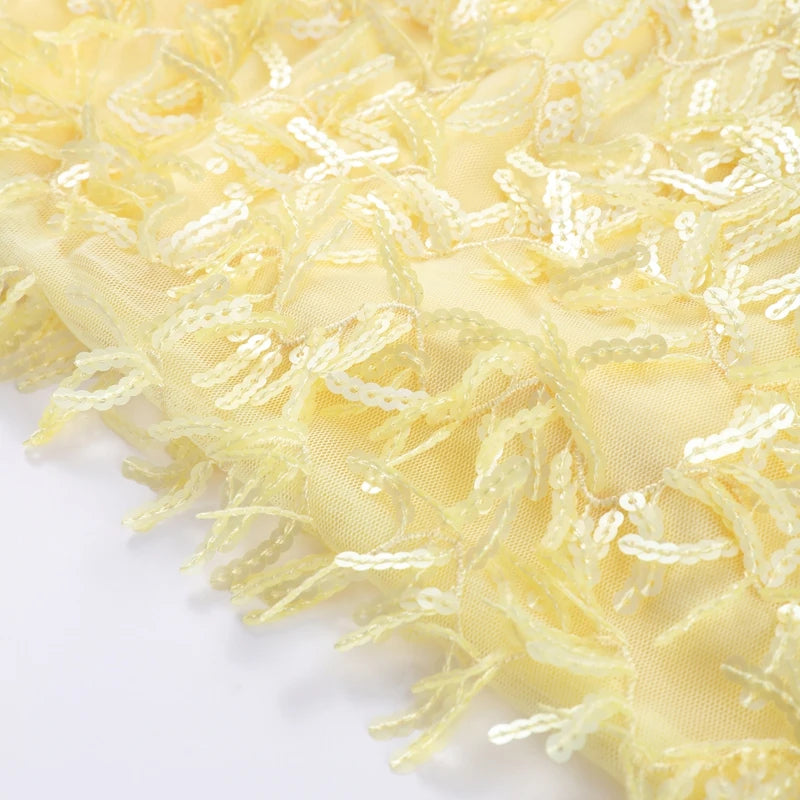 SEQUINED HALTER SKIRT SET