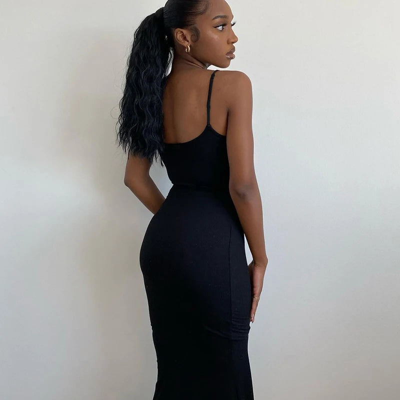 Casual Trumpet Maxi Dress
