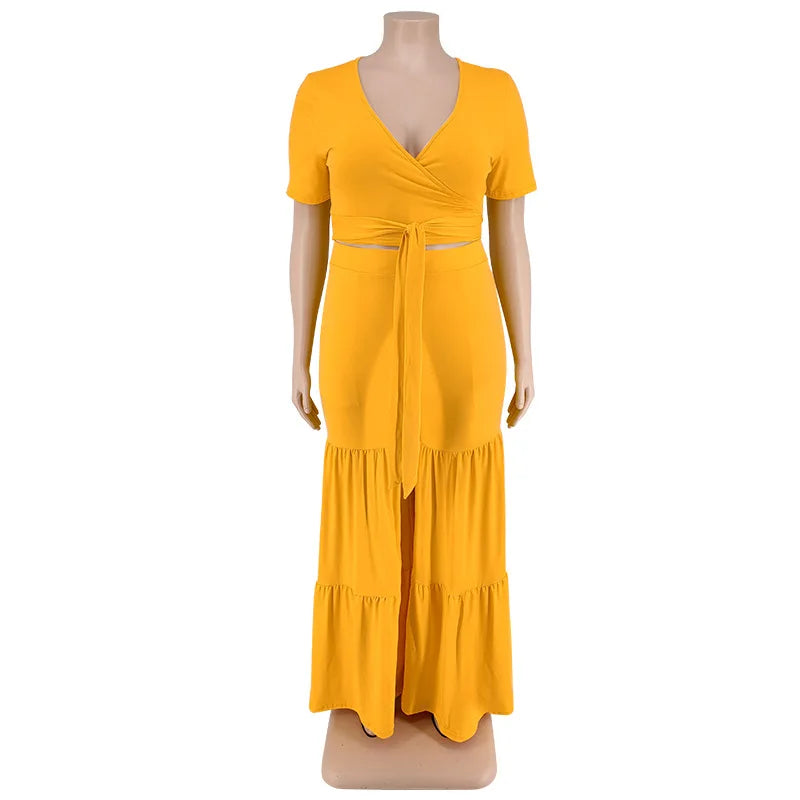 OWN THE ROOM FLARED PANTS CURVY PLUS SET