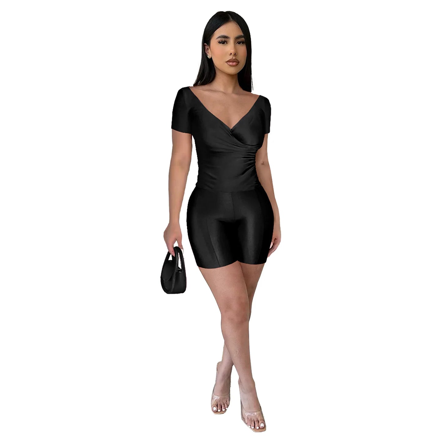 SHEER SATIN 2 PIECE SET