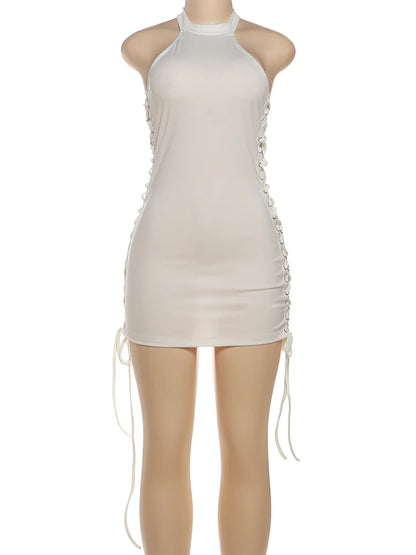 SHIRRING HOTTIE LACE DRESS