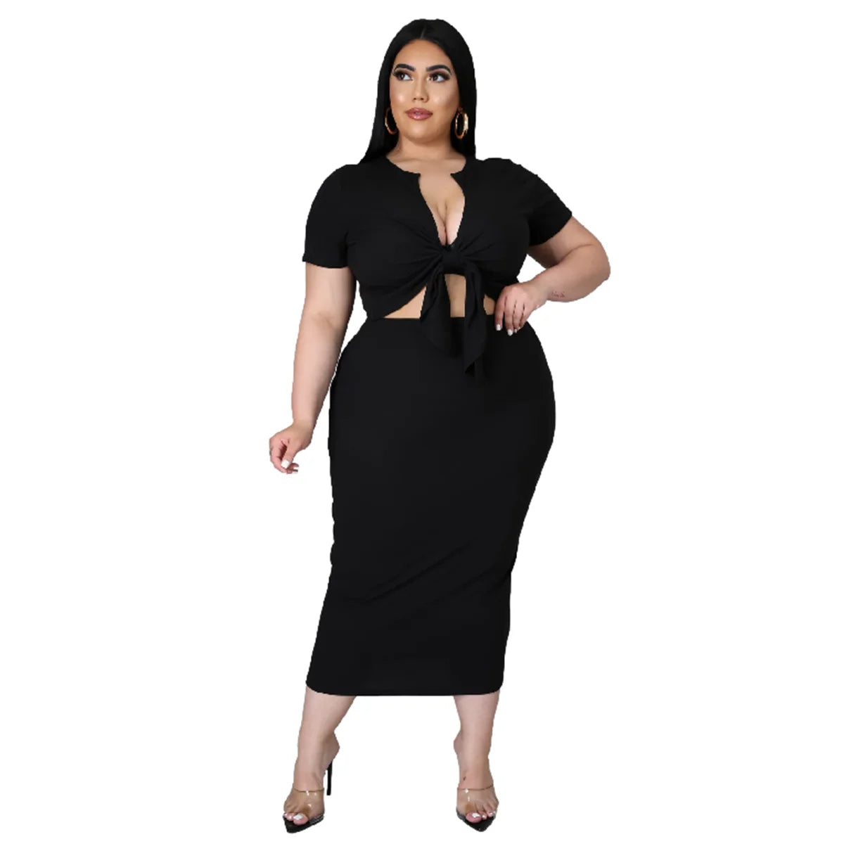 HOT TOPIC 2 PC PLUS CURVY SKIRT SET