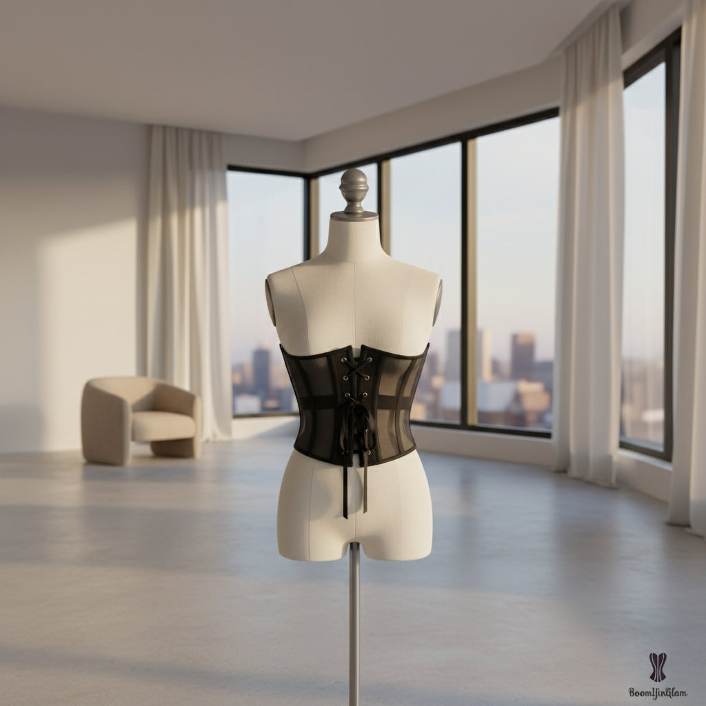 SEXY BONE MESH CORSET