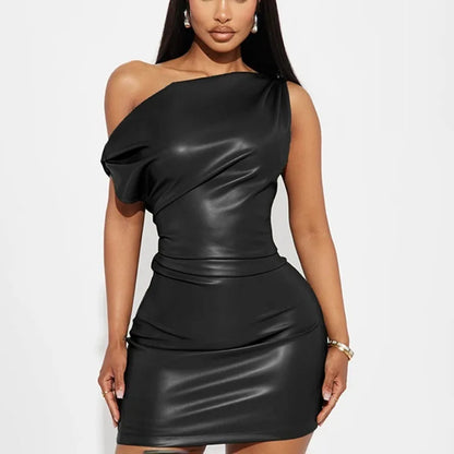 MIAM NIGHTS PATENT DRESS