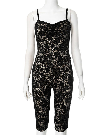 MESH LACE 2 PC PANTS SET