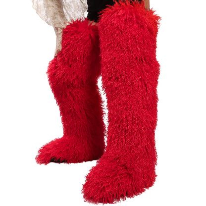 THIGH HIGH MONGOLIAN BOOTS