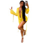 Bandage Mesh Two Piece Skirt Set