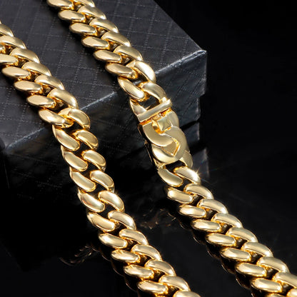 PLATINUM CUBAN LINK MENS NECKLACE