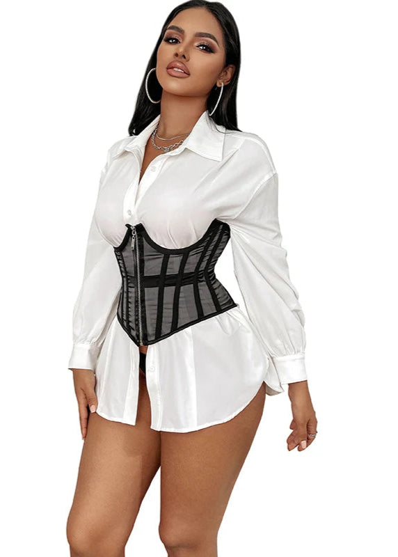 SEXY BONE MESH CORSET