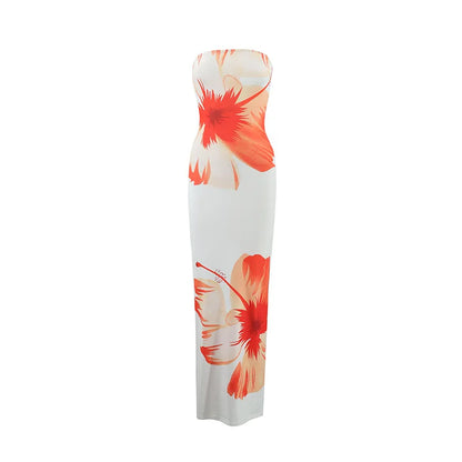 STRAPLESS SPRING DRESS