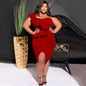 RUFFLED PLUS SIZE CURVY DRESS