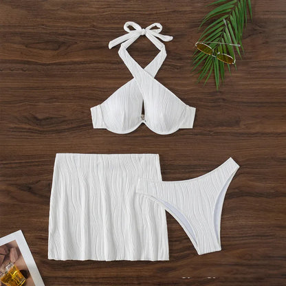 HAVANA TEXTURED 3 PIECE SWIM SET