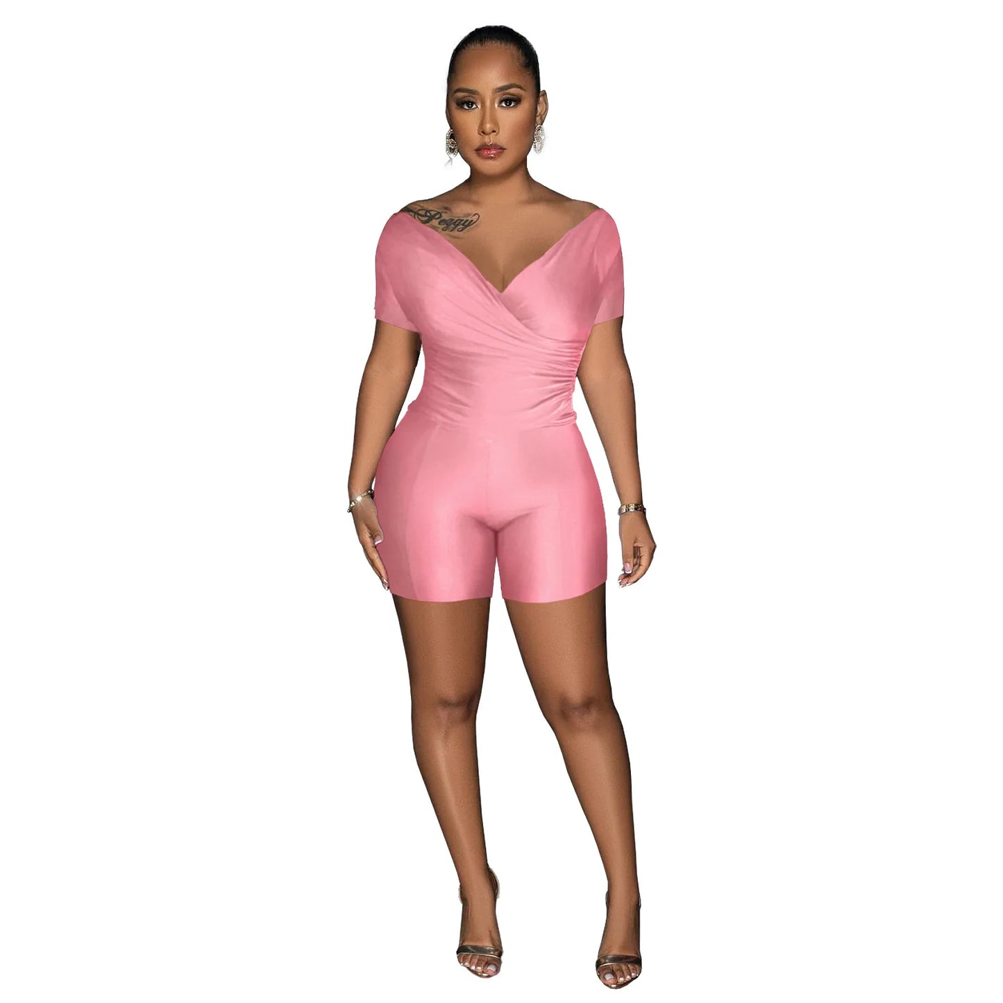SHEER SATIN 2 PIECE SET