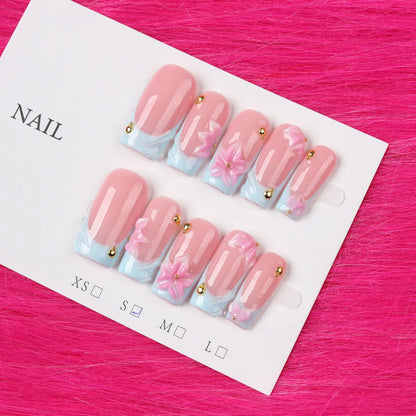 KINGDOM FLOWER LUX PRESS ON NAIL SET