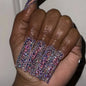 10 PCS BEJEWELD LUXURY DESIGNER LONG NAILS