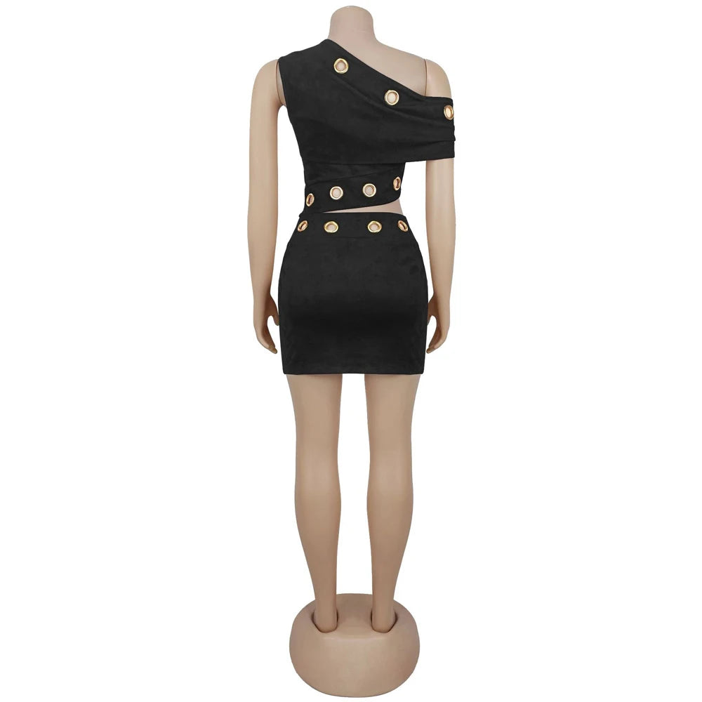 SUEDE 2 PIECE SET