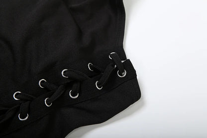 SHIRRING HOTTIE LACE DRESS