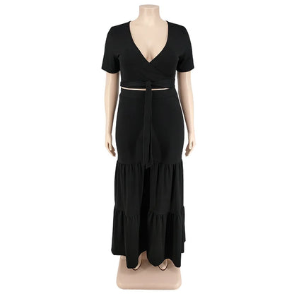 OWN THE ROOM FLARED PANTS CURVY PLUS SET
