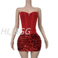 OFF SHOULDER CORSET 2- PIECE SET