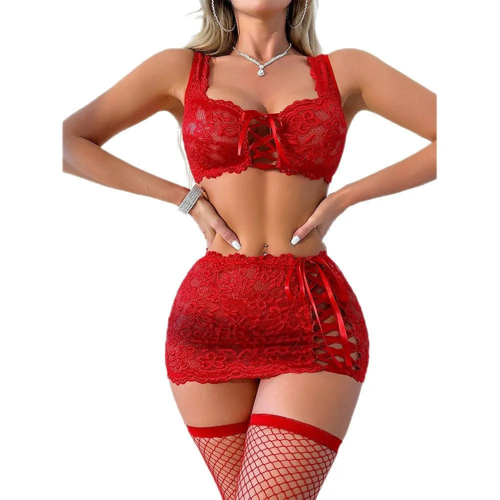 TEMPTING 3PC LINGERIE SET