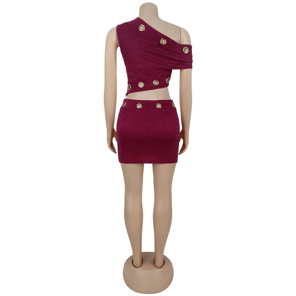 SUEDE 2 PIECE SET