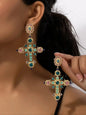 DAZZLING CROSS EARRINGS