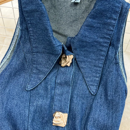 DENIM HIGH WAIST SUMMER DRESS