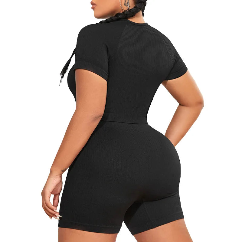 PLUS CURVY HIGH WAIST YOGA SET