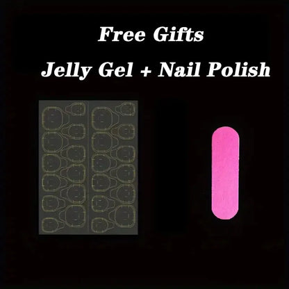 10 PC Shimmer Long Press On nails