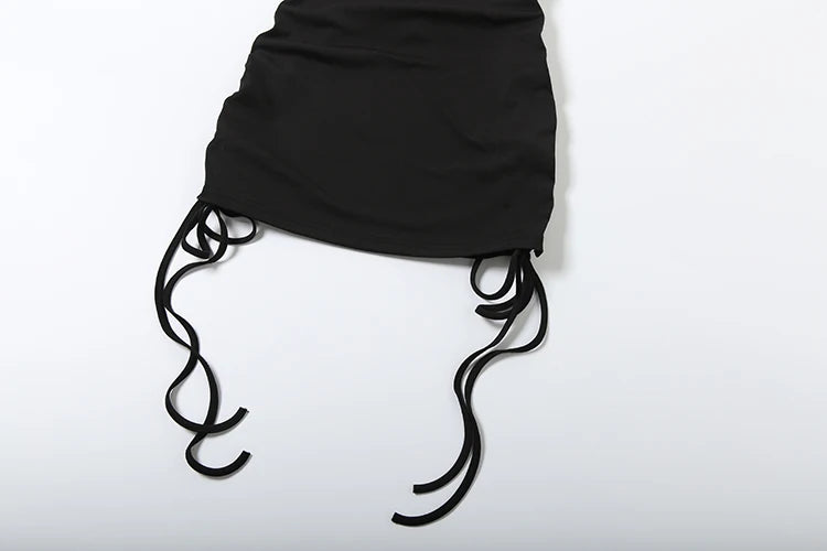 SHIRRING HOTTIE LACE DRESS