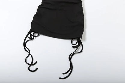 SHIRRING HOTTIE LACE DRESS