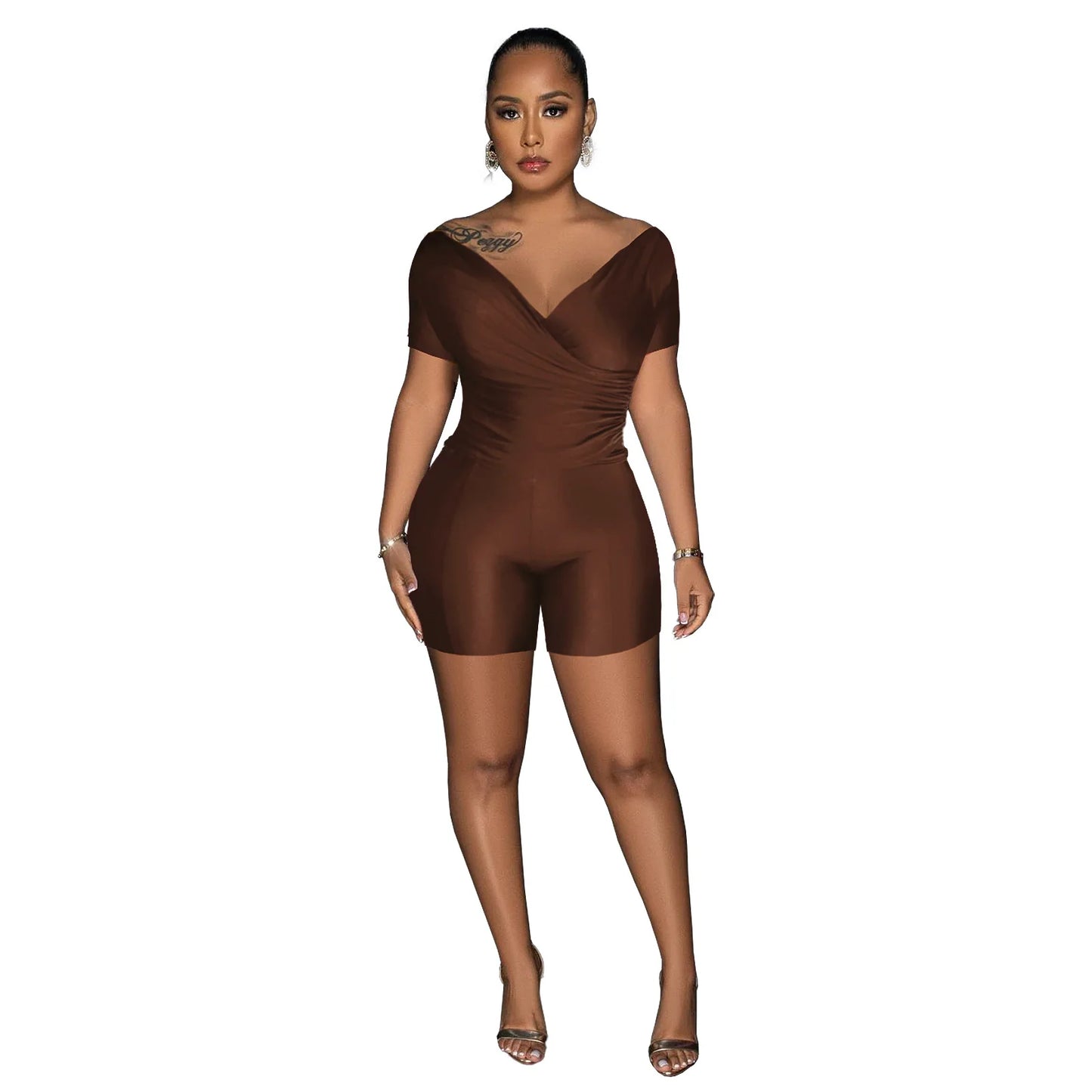 SHEER SATIN 2 PIECE SET