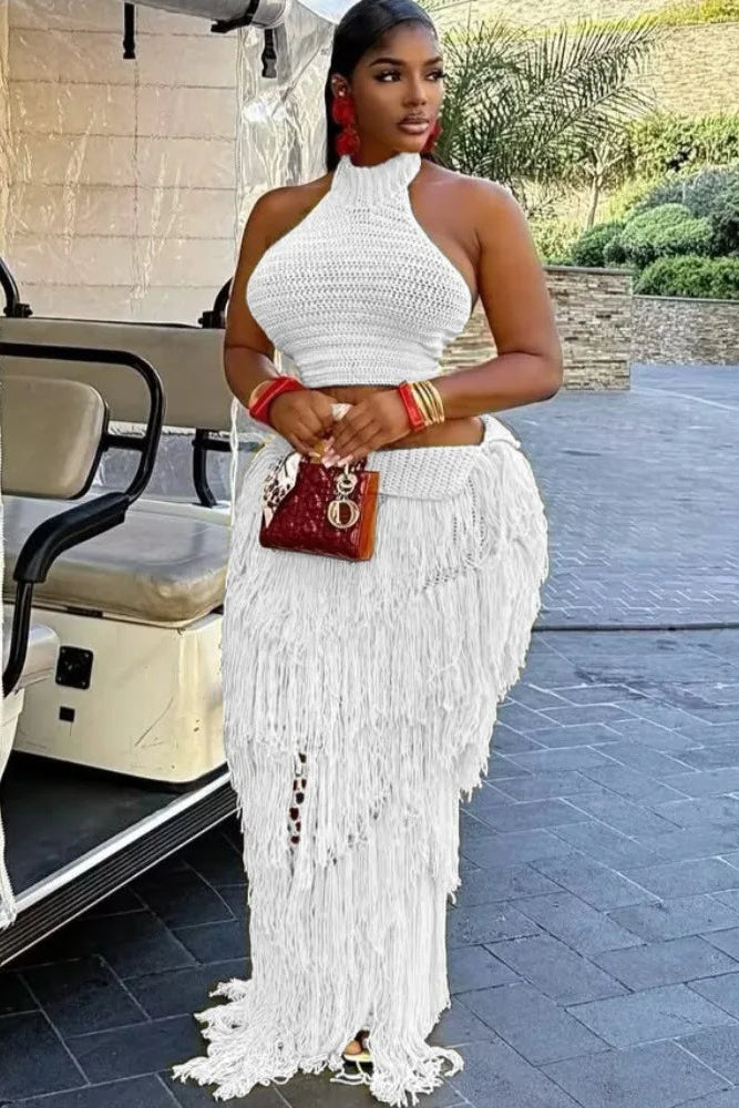 TASSEL PATCHWORK 2 PIECE SET