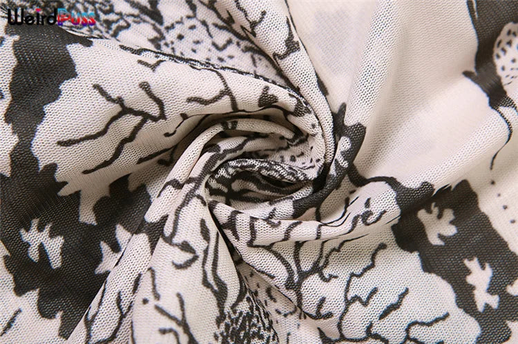 CLASSIC DRAGON PRINT MESH 2 PC SET