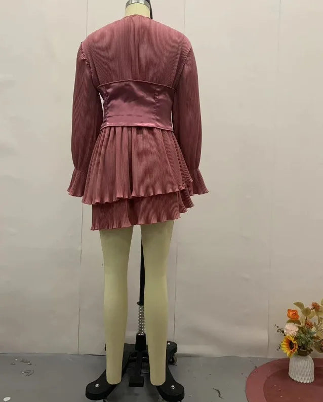 ELEGANT PATCHWORK DRESS