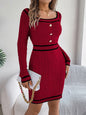 NO COMPARISON SQUARE COLLAR DRESS