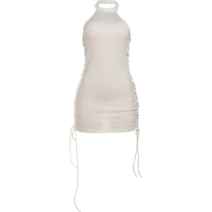 SHIRRING HOTTIE LACE DRESS