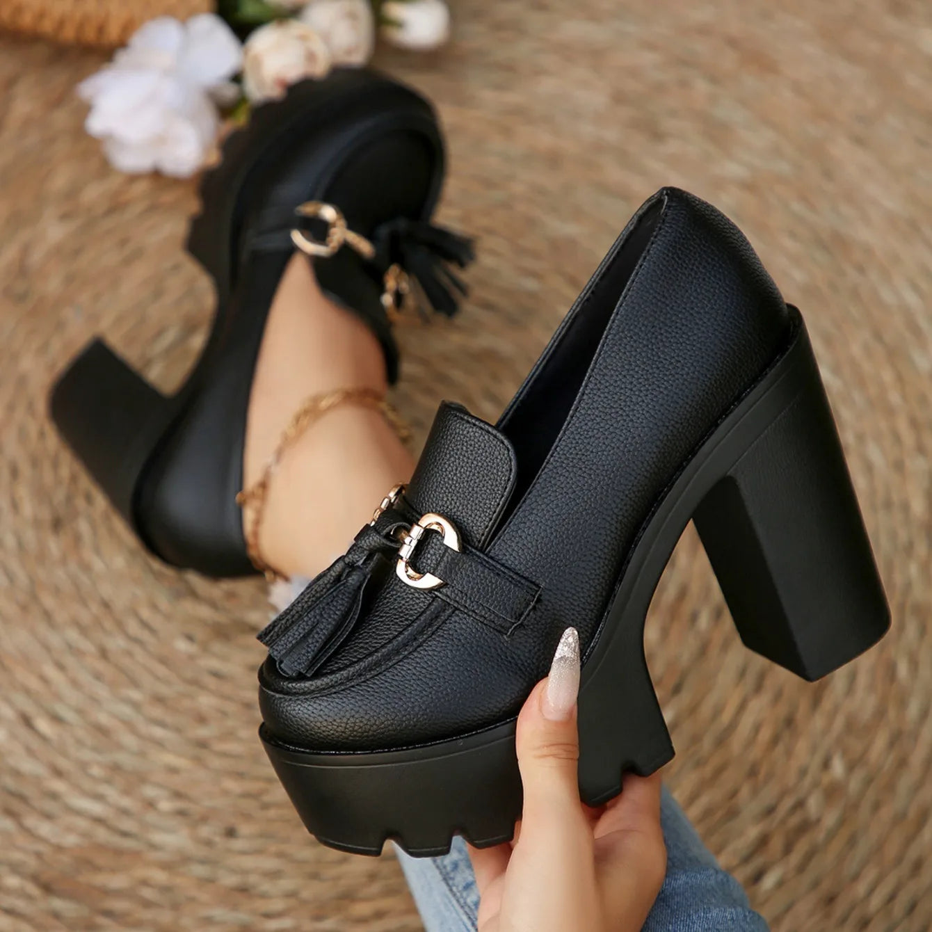 Mary Jane Chunky Heels